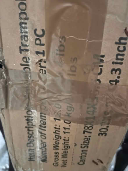 Photo of free Foldable trampoline with handle (Withyham TN7) #3