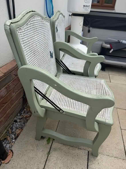 Photo of free Victorian garden chairs (Old Hall Green SG11) #2