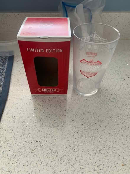 Photo of free Brand new pint glass still boxed (Emsworth PO10) #1