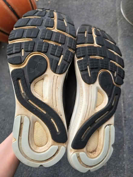 Photo of free Black running shoes men's size 9 (Dundas St E & Greenwood Ave) #4