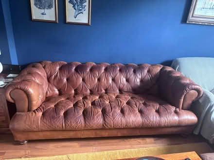 Photo of free Leather Chesterfield sofa (Putney SW15) #1