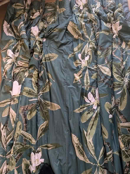 Photo of free Long green curtains (Fairly central Oswestry) #1