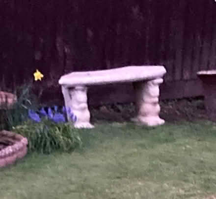 Photo of free Concrete garden bench (Neath Hill MK14) #1