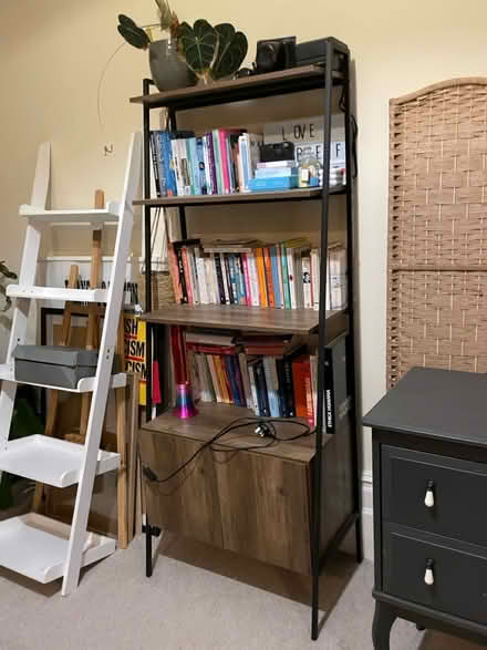 Photo of free Industrial wood and metal shelves (N19) #2