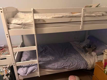 Photo of free Bunk Bed Frame - White (wooden) (Hemel, HP3) #1