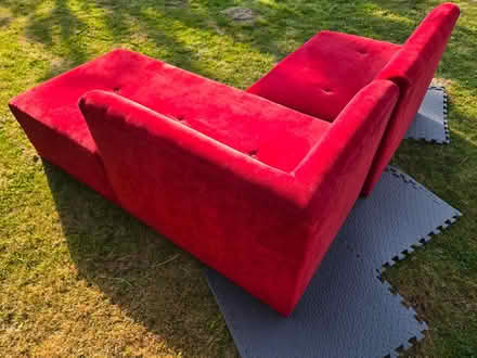 Photo of free Red Velvet Lounger (Surrey RH1) #2