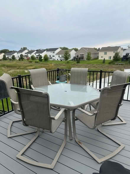 Photo of free Patio table and 6 chairs (Cottage Grove MN) #1
