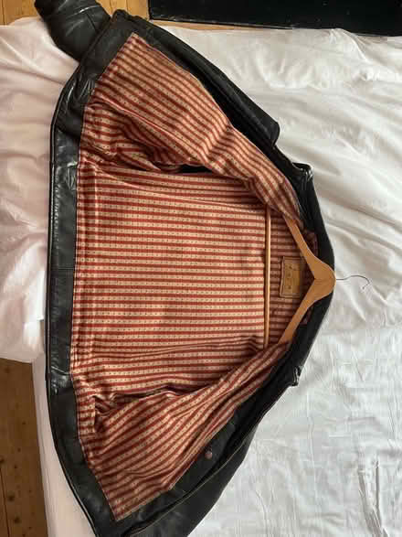 Photo of free Adult biker’s black leather jacket (Lauriston EH3) #2