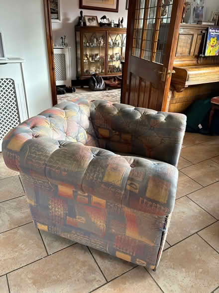 Photo of free Chesterfield style armchair (Sawley) #1