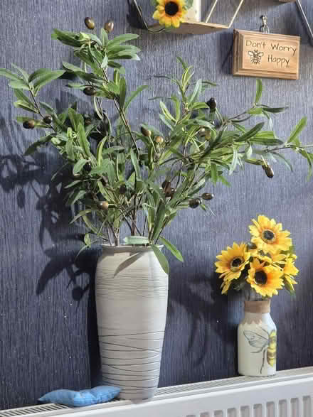 Photo of free Vase and greenery x 2 (Padiham BB12) #1