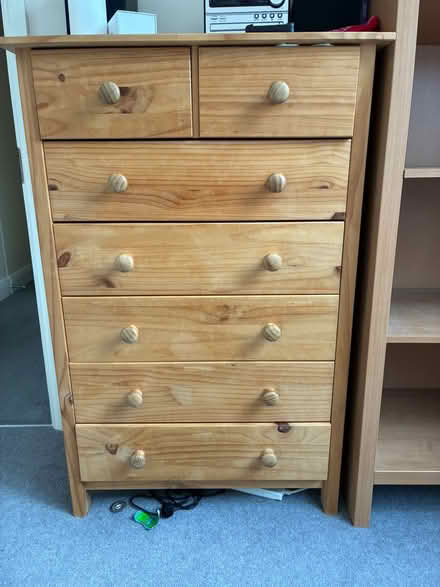 Photo of free Solid chest of drawers (Hanworth TW2) #1