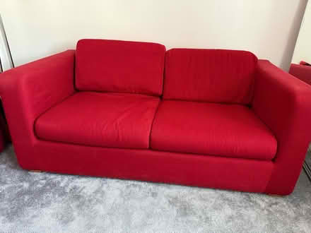 Photo of free Sofa - Habitat red corner sofa. (Southsea PO4) #1