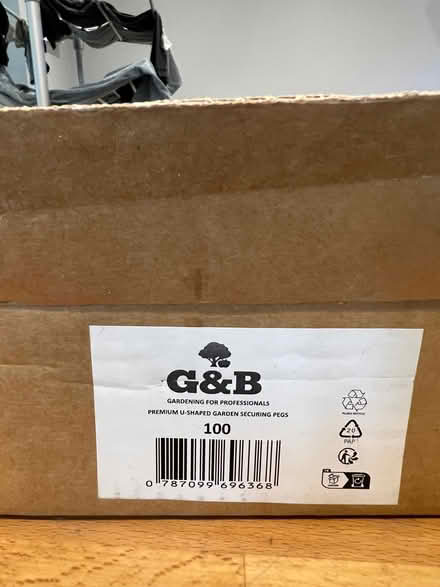 Photo of free 100 metal tent/ garden pegs (Coleridge Ward CB1) #1