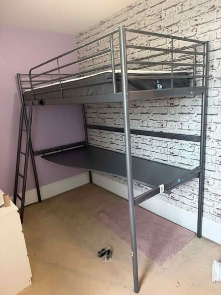 Photo of free Ikea Svarta Bunk Bed with Desk (Upton NN5) #2
