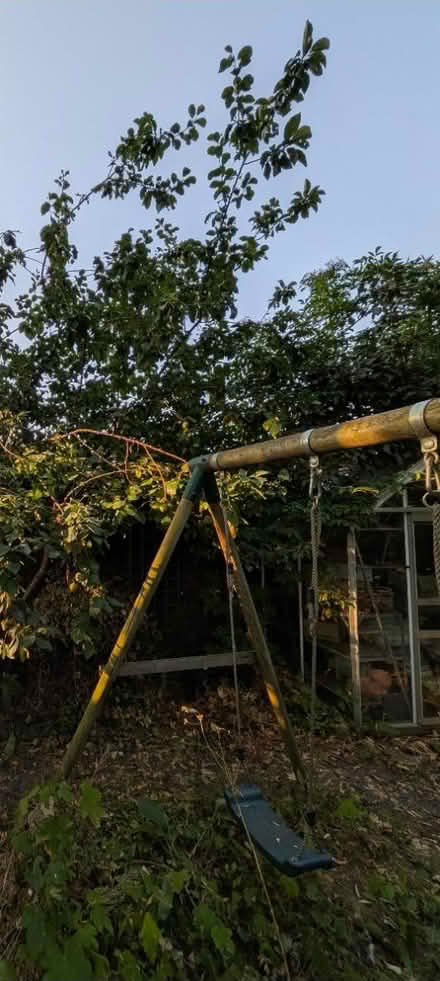 Photo of free Double wooden children's swing (Petersfield CB1) #2