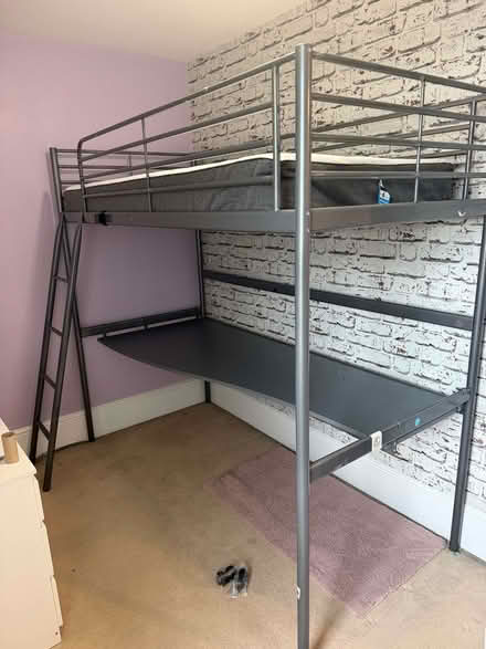 Photo of free Ikea Svarta Bunk Bed with Desk (Upton NN5) #1