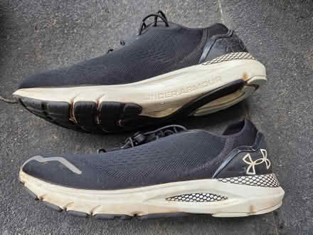 Photo of free Black running shoes men's size 9 (Dundas St E & Greenwood Ave) #2