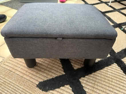 Photo of free Grey footstool (Rahn Rd CM16) #2