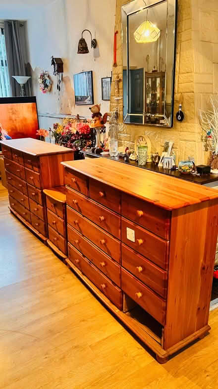 Photo of free Two chest of drawers and mirror (Alexandra Park M14) #1