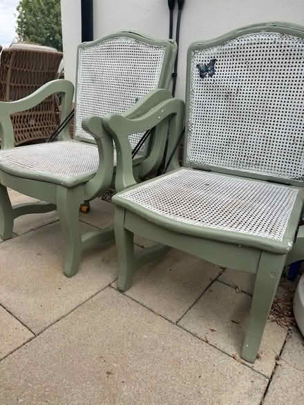 Photo of free Victorian garden chairs (Old Hall Green SG11) #4