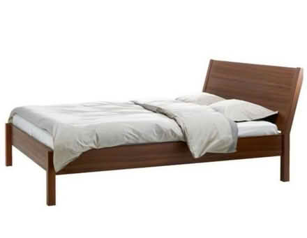 Photo of free IKEA NYVOLL - Bed frame, mattress, sheets (Upper Holloway N19) #1