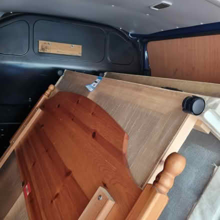 Photo of free 4'6" solid pine wood headboard (Weybridge KT13) #2