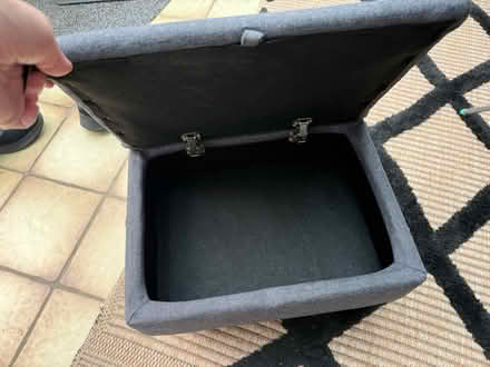 Photo of free Grey footstool (Rahn Rd CM16) #3