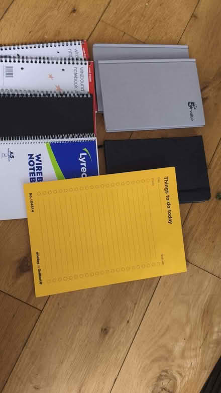 Photo of free 7 new A5 notebooks and 1 organiser pad SE25 (South Norwood SE25) #1