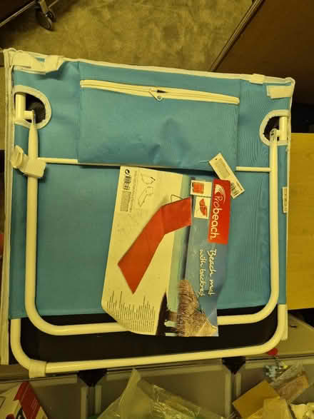 Photo of free Blue folding seat mat with backrest (Thornbury BS35) #1