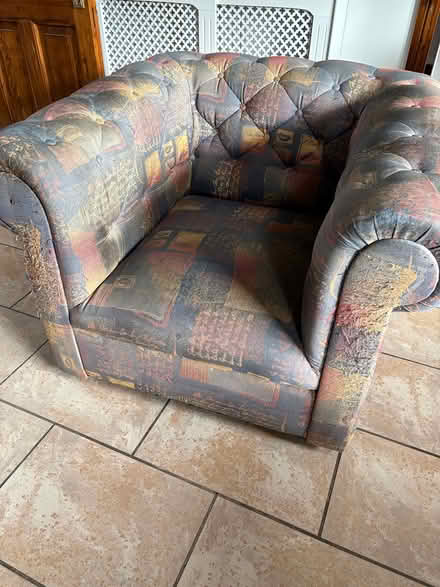 Photo of free Chesterfield style armchair (Sawley) #4