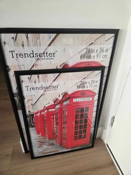 Photo of free Two Large Poster Frames (Woodley Park) #1