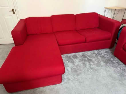 Photo of free Sofa - Habitat red corner sofa. (Southsea PO4) #3