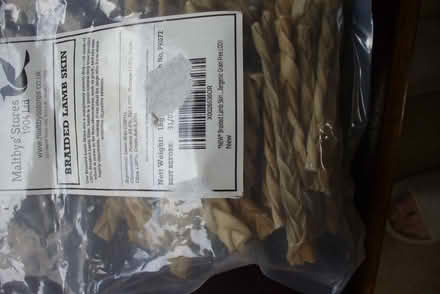 Photo of free Braided lamb skin dog chews (Far Bletchley MK3) #1