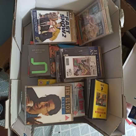 Photo of free Various audio cassettes, some are comedies, some music (Kingsclere RG20) #1