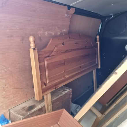 Photo of free 4'6" solid pine wood headboard (Weybridge KT13) #1