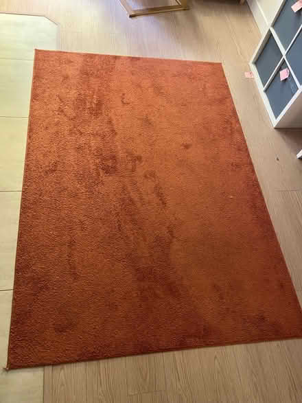 Photo of free Large orange area rug, medium/short pile, synthetic fibre (Appleton OX13) #1