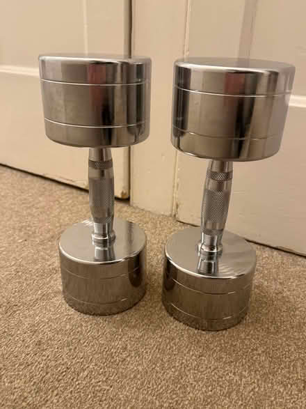 Photo of free 2 x 10KG Dumbbells (Olympia W14) #2