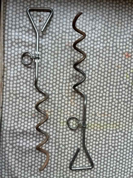 Photo of free Two metal dog tethers (Bournville B30) #1