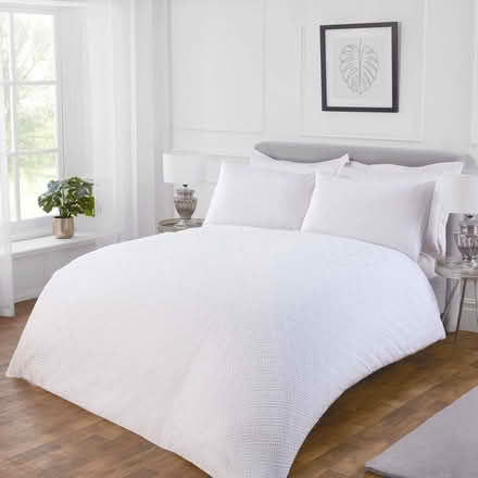 Photo of White Double Duvet Cover (Higher Bebington CH63) #1