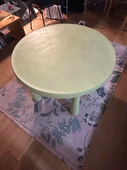 Photo of free Light green coffee table (Cricklewood NW2) #2