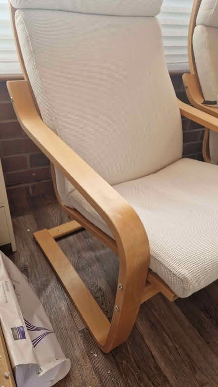 Photo of free IKEA POÄNGArmchair, birch veneer/Kelinge beige (Allestree DE22) #2