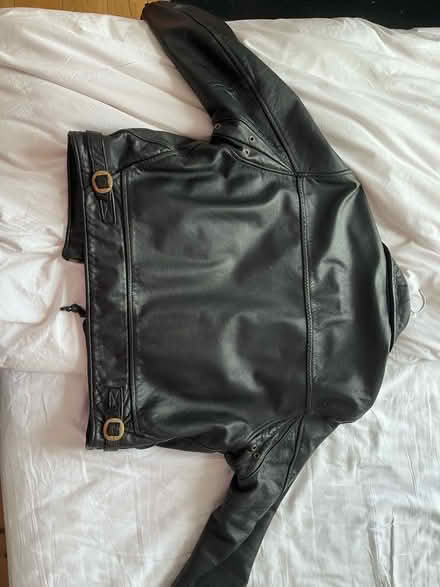 Photo of free Adult biker’s black leather jacket (Lauriston EH3) #1