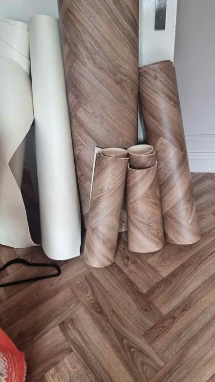 Photo of free Quality herringbone vinyl (stroud green N4) #2