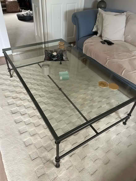 Photo of free Large Glass Coffee Table (Highway SL6) #1