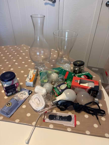 Photo of free Vases &bulbs & shoe laces (UB5 6TX) #1