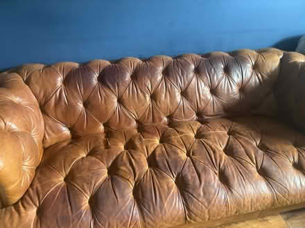 Photo of free Leather Chesterfield sofa (Putney SW15) #2
