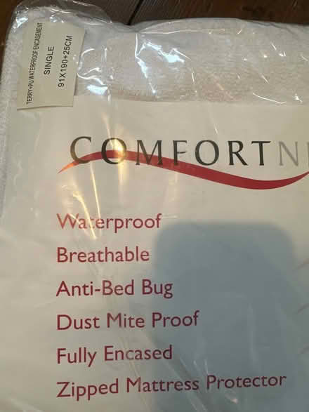 Photo of free Single bed mattress protector (Hitchin SG5) #3