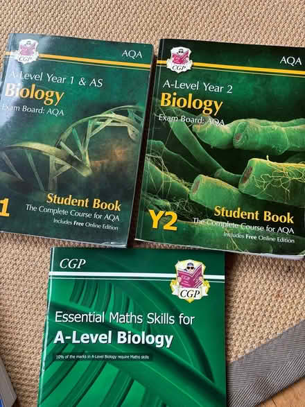 Photo of free A-level biology AQA text books (Central Exeter) #1