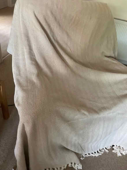 Photo of free Blanket cream/beige 230cmx205cm (Blossomfield B90) #1