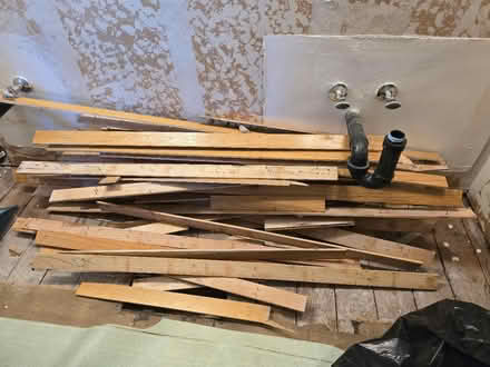Photo of free 20sq ft of old hardwood floor (Ponderosa Park Sunnyvale) #1